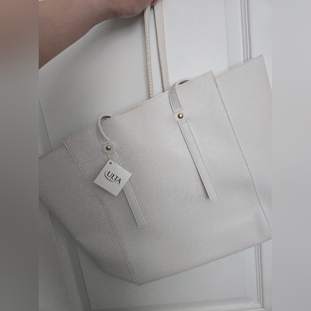 Elegant White Tote Bag